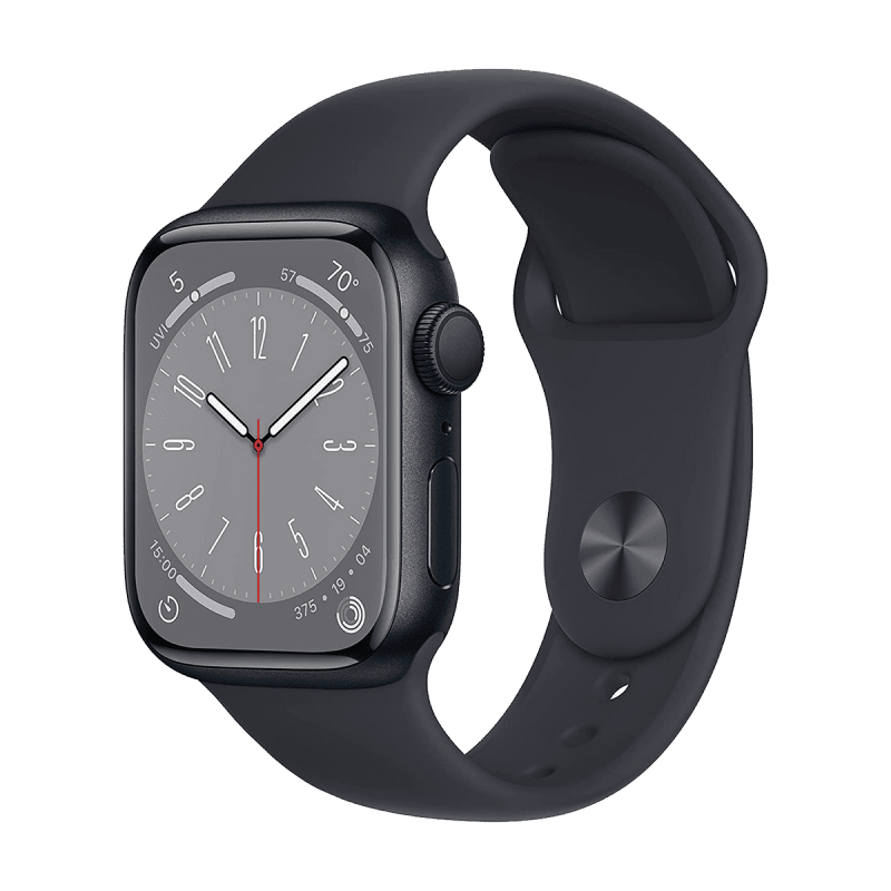 Apple Watch Series 8 (GPS, 41mm) - Midnight Aluminium Case with M/L  Midnight Sport Band