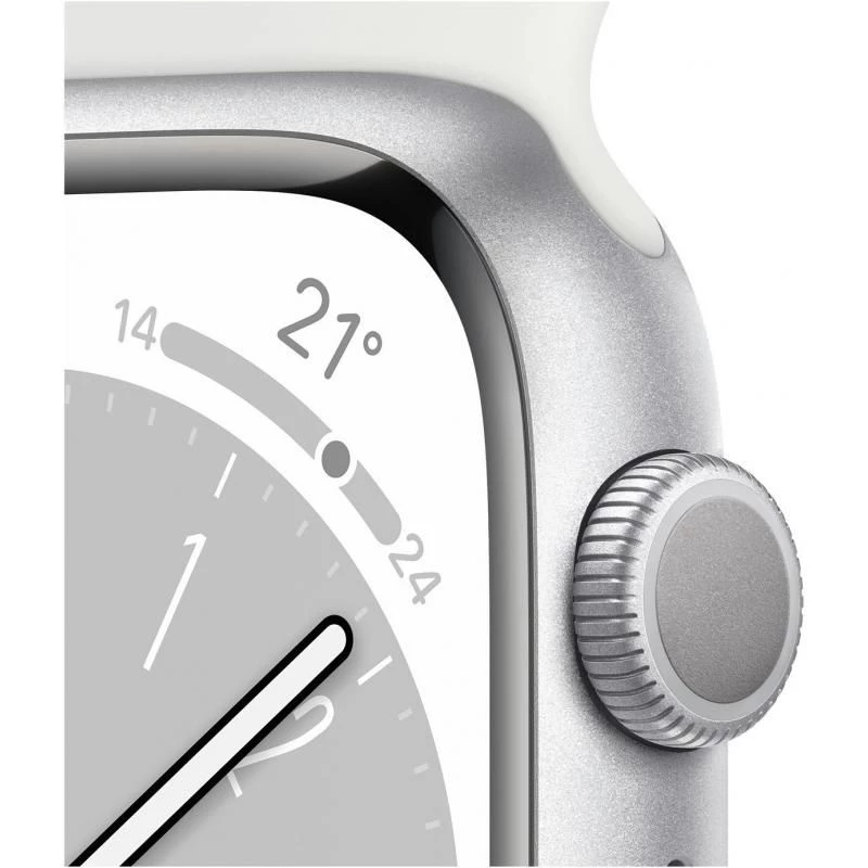 Ourfriday | Apple Watch Series 8 (GPS, 45mm) - Silver Aluminium 
