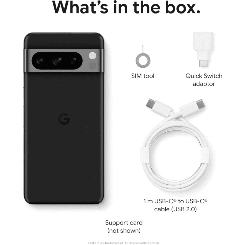 Ourfriday | Google Pixel 8 Pro 5G Smartphone (12+128GB) - Obsidian