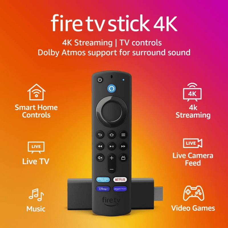 Ourfriday   Fire TV Stick 4K Ultra HD with Alexa Voice Remote