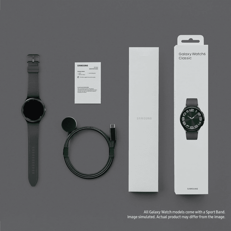 Ourfriday  Samsung Galaxy Watch 6 Classic Smart Watch (Bluetooth, 47mm) -  Black