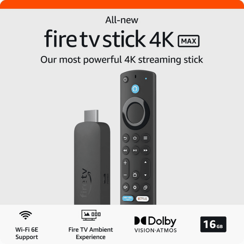 Amazon Fire TV Stick 4K Max streaming device Wi Fi 6E 2023