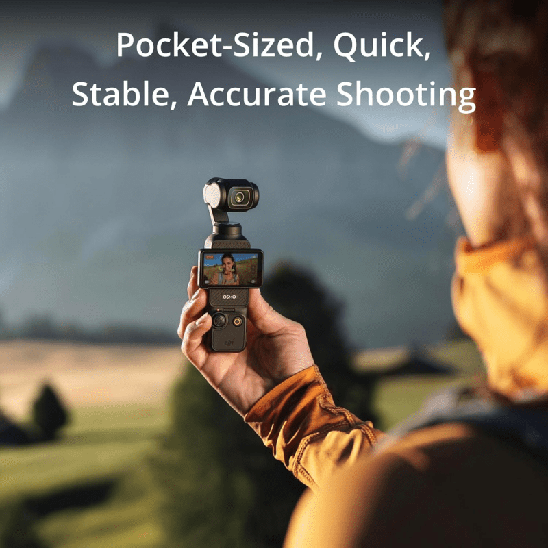 Ourfriday DJI Osmo Pocket 3 Vlogging Camera Black