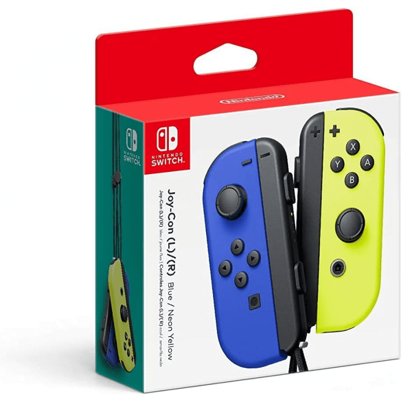 Nintendo Switch Joy-Con (Left & Right, Wireless) - Neon Blue/Neon Yellow