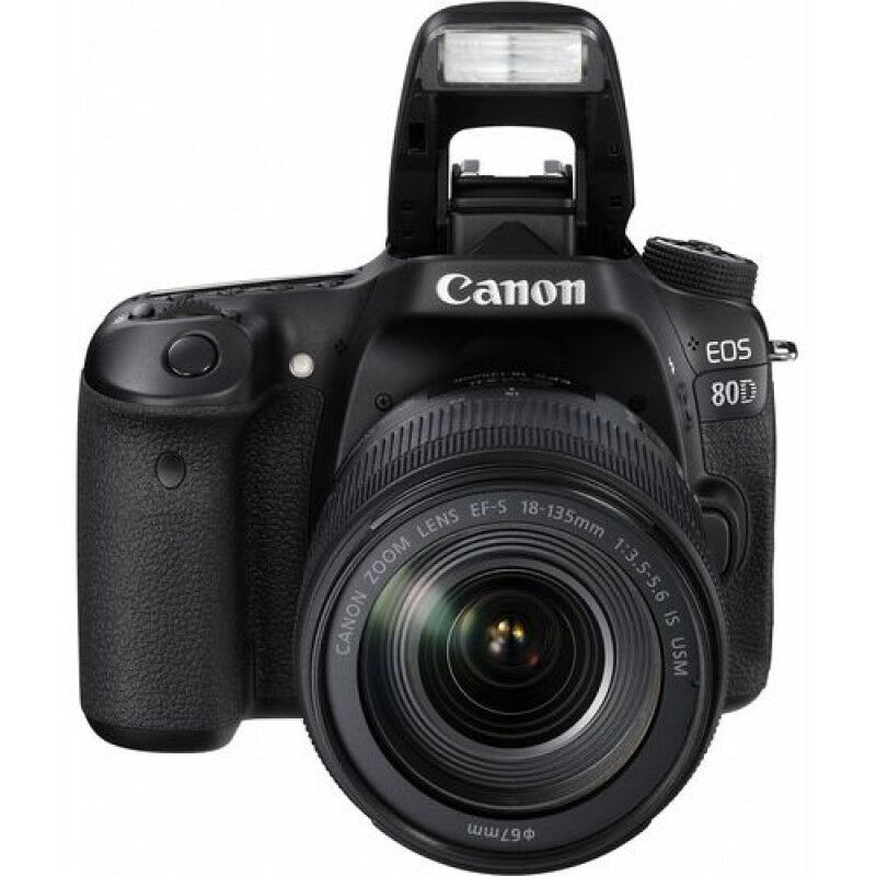 Canon EOS 80D Lens Kit - 24.2 MP, SLR Camera, 18 - 135mm IS USM, Black Canon EOS 80D Lens Kit - 24.2 MP, SLR Camera, 18 - 135mm IS USM, Black