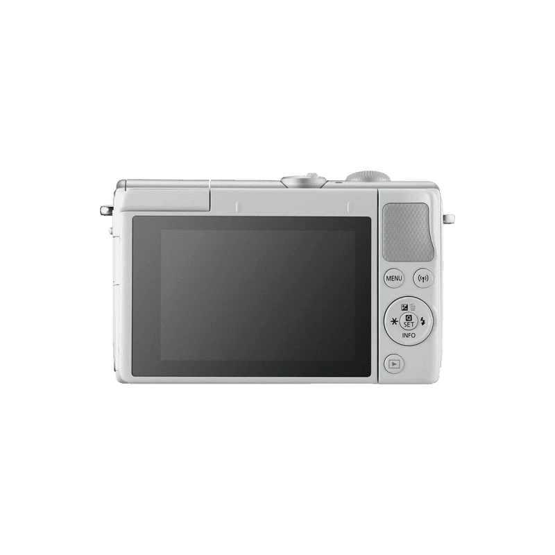 CANON EOS M100 Mirrorless Camera with EF-M 15-45 mm f/3.5-6.3 IS STM Lens - White CANON EOS M100 Mirrorless Camera with EF-M 15-45 mm f/3.5-6.3 IS STM Lens - White